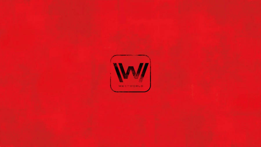 Black Westworld Logo In Red Wallpaper