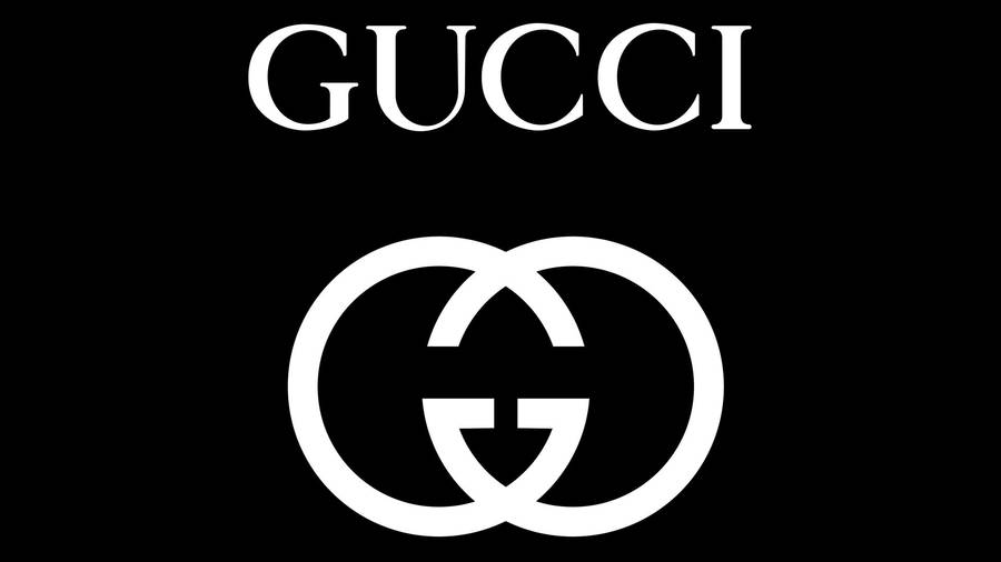 Black White Logo Gucci 4k Wallpaper