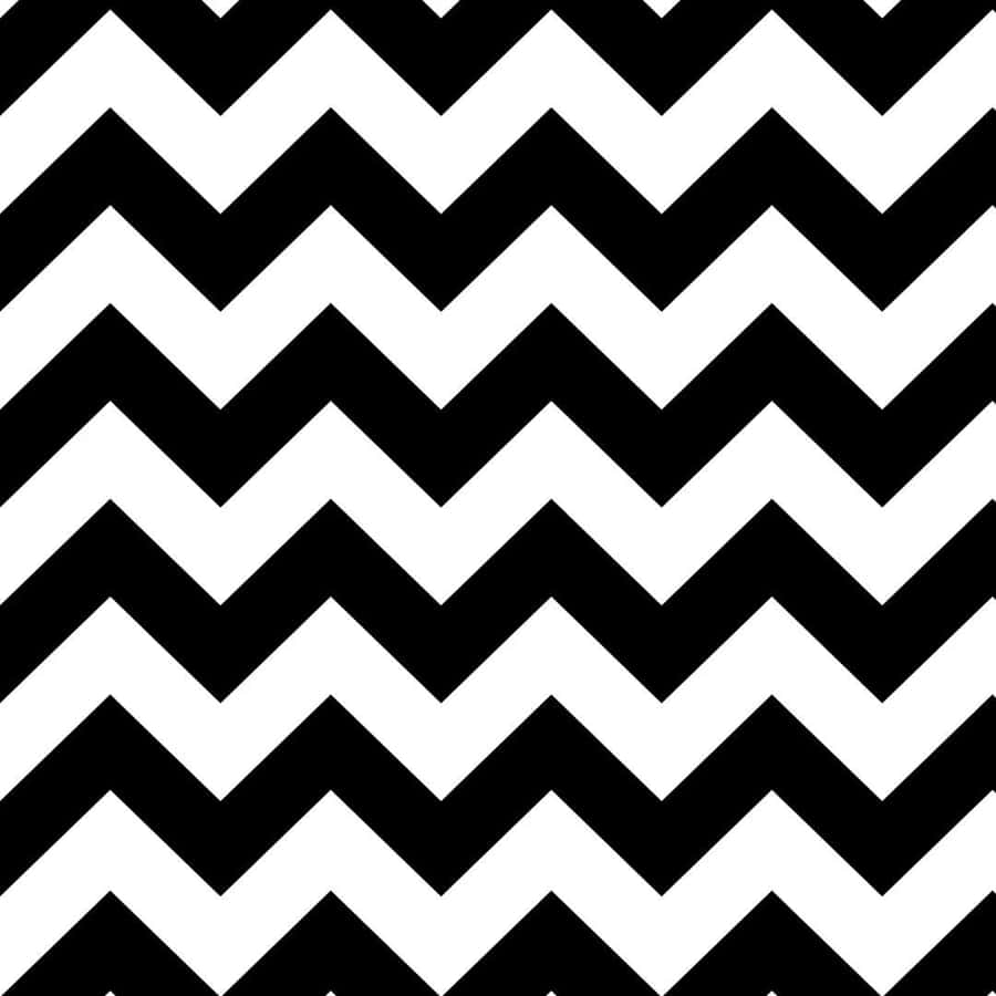 Black White Zigzag Pattern Wallpaper