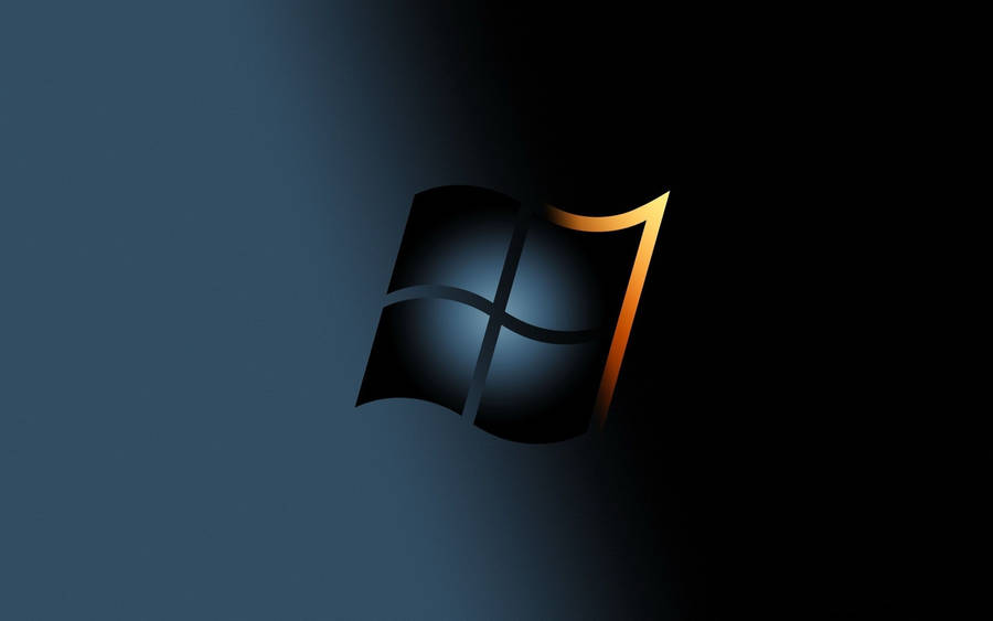 Black Windows 10 Hd Orange Tip Wallpaper