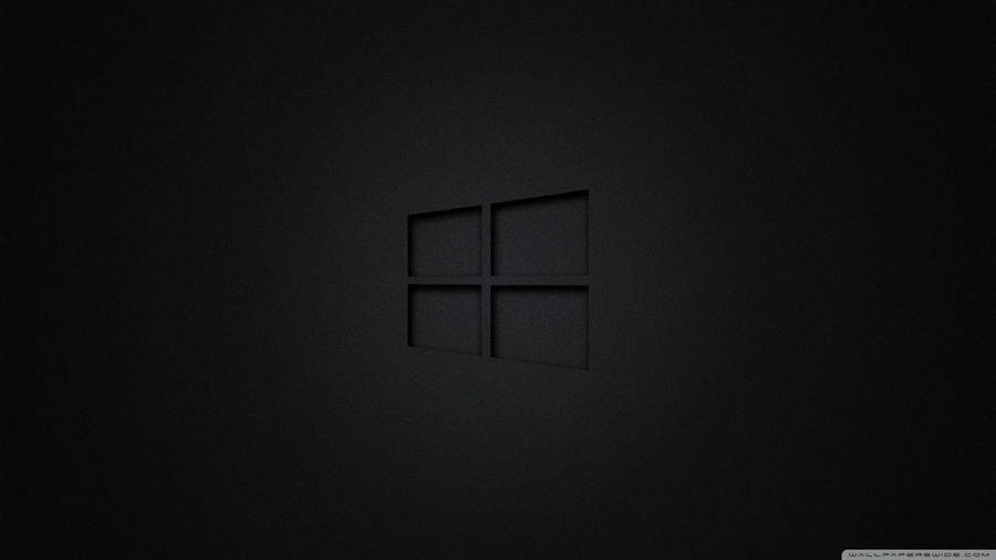 Black Windows Icon Pc Wallpaper