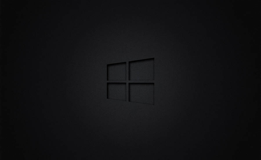 Black Windows Logo Professional Desktop Wallpaper