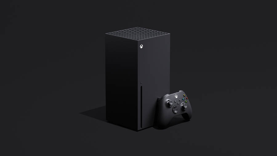 Black Xbox Series X Set Wallpaper