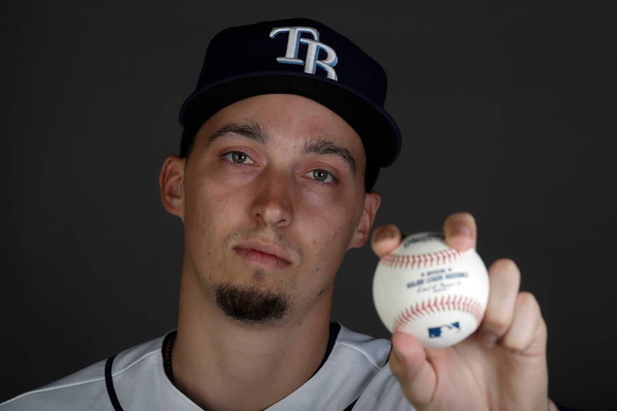 Blake Snell Holding The Ball Wallpaper