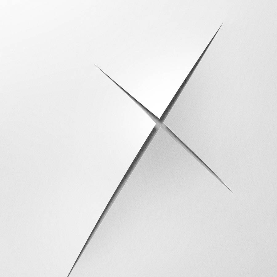 Blank White X Symbol Wallpaper