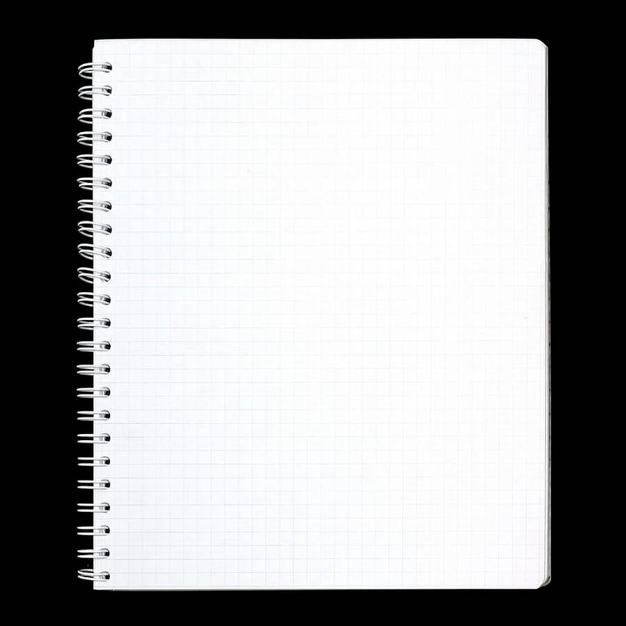 Blank Wirebound Notebook Page Wallpaper