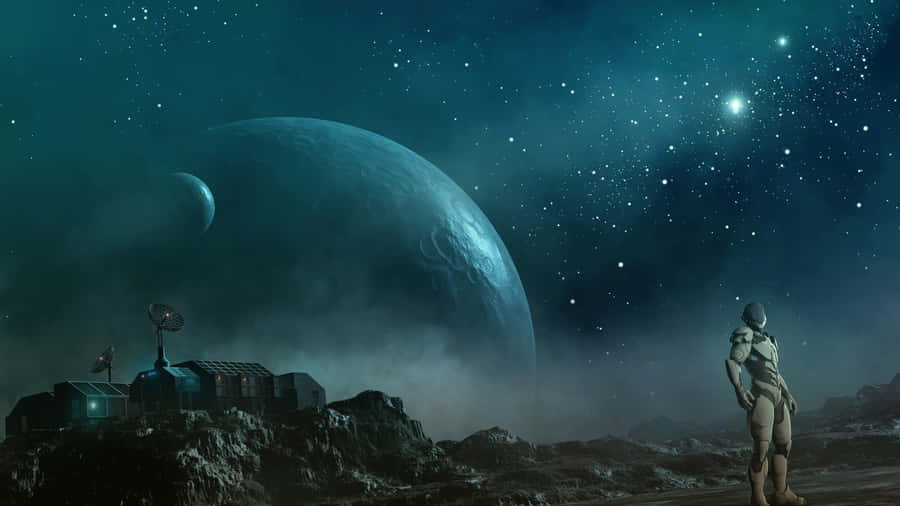 Blast Off Into The Unknown And Explore Far Away Galaxies! Wallpaper