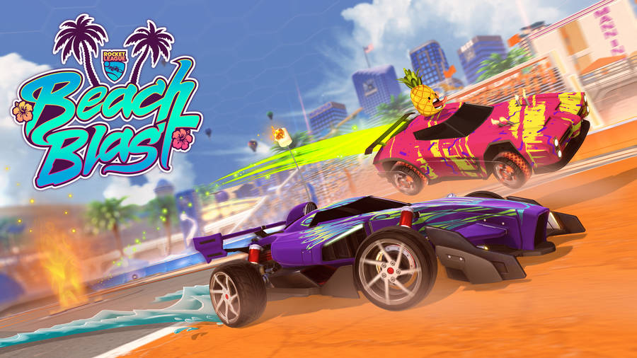 Blast Off With Rocket League: Beach Blast - The Ultimate Rocket League Esports Experience! Wallpaper