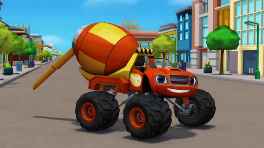 Blaze And The Monster Machines Mixer Wallpaper