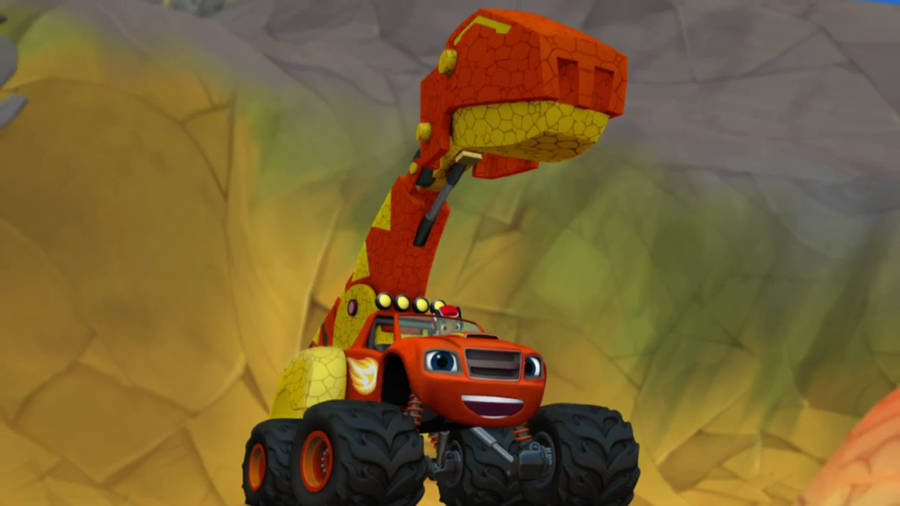 Blaze And The Monster Machines T-rex Wallpaper