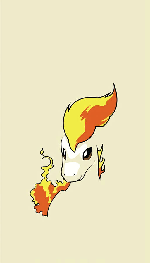 Blazing Pokemon Ponyta Wallpaper