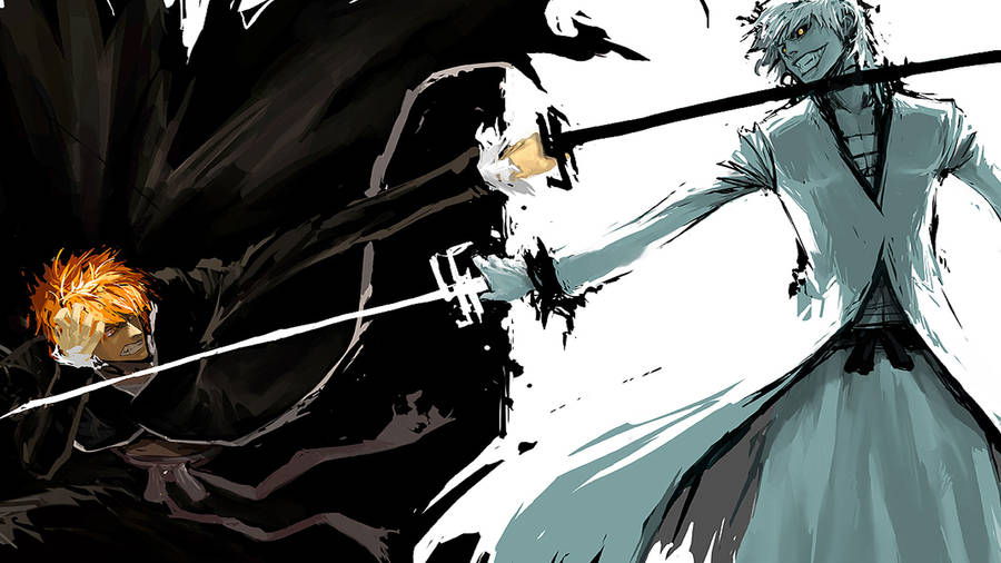 Bleach 4k Ultra Hd Ichigo Yin Yang Fanart Wallpaper