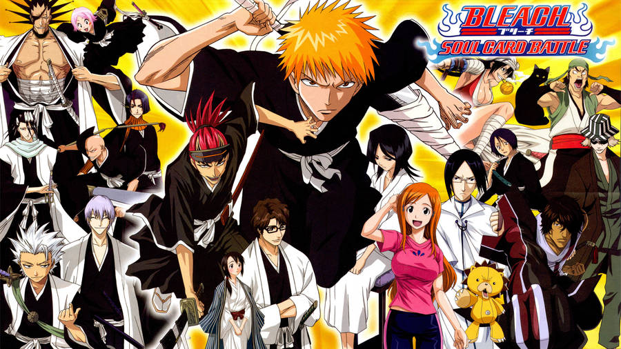 Bleach 4k Ultra Hd Soul Card Battle Poster Wallpaper