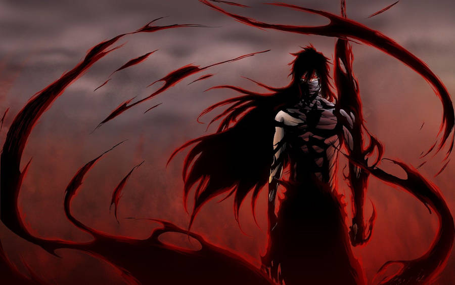 Bleach Ichigo Getsuga Fan Art Wallpaper