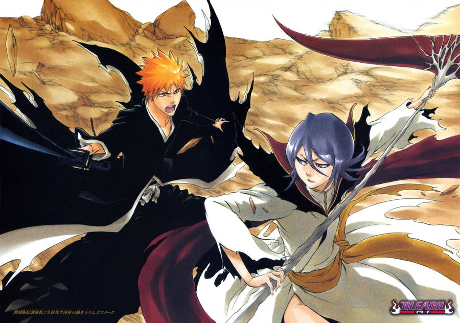 Bleach Ichigo Kurosaki And Rukia Wallpaper