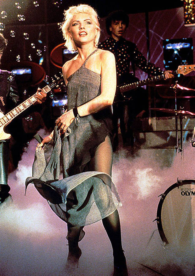 Blondie Debbie Harry Stage Concert Photography Wallpaper