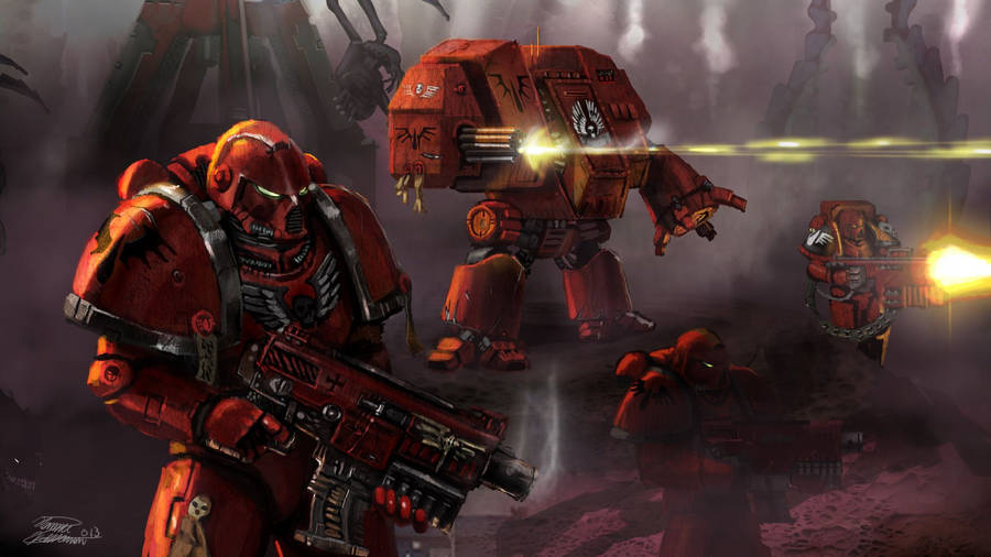 Blood Angels Space Marine Warhammer 40k Wallpaper