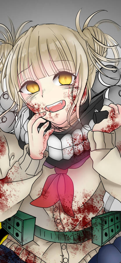 Bloody Himiko Toga My Hero Academia Iphone Wallpaper