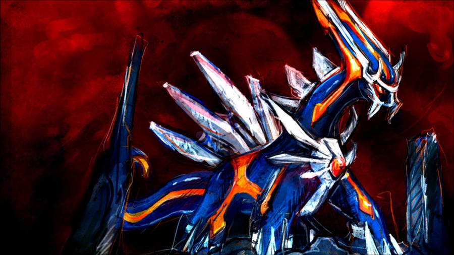 Bloody Red Dialga Wallpaper