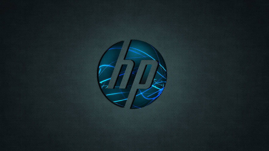 Blue 3d Hp Laptop Logo Wallpaper