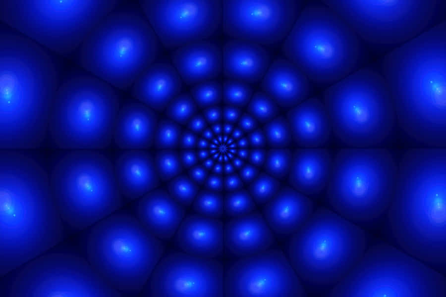 Blue Abstract Led Design Wallpaper