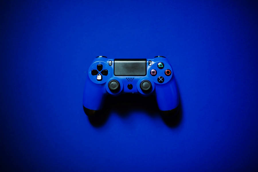 Blue Aesthetic Game Controller Wallpaper