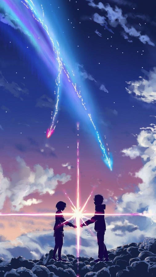Blue Aesthetic Your Name Wallpaper