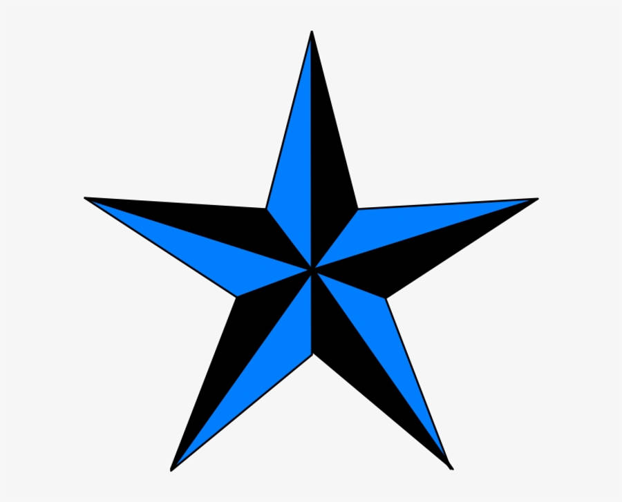 Blue And Black Star Wallpaper