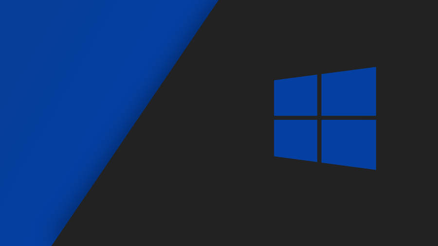 Blue And Black Windows 10 Logo Wallpaper