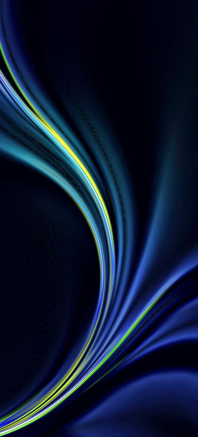 Blue And Yellow Abstract Oneplus 9r Wallpaper