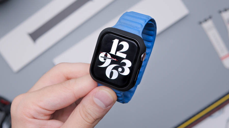 Blue Apple Smartwatch Wallpaper