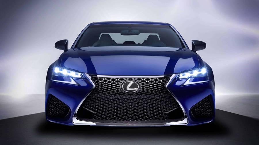 Blue Auto With Lexus Logo Wallpaper