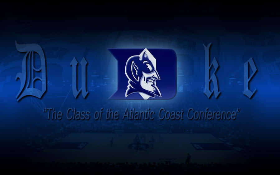 Blue Basketball Duke Blue Devils Overlay Logo Wallpaper