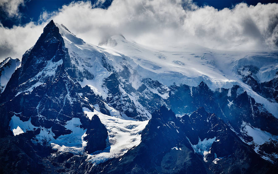 Blue Chilean Mountains Wallpaper