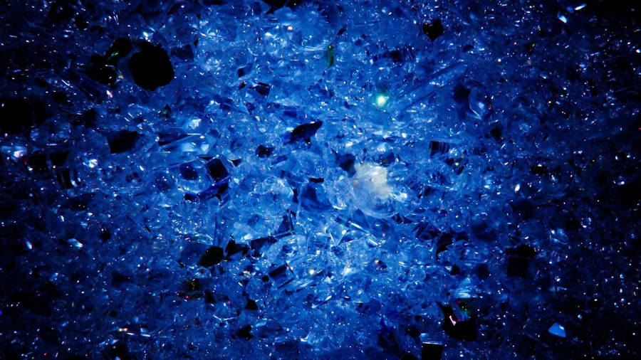 Blue Crystal Minerals Wallpaper