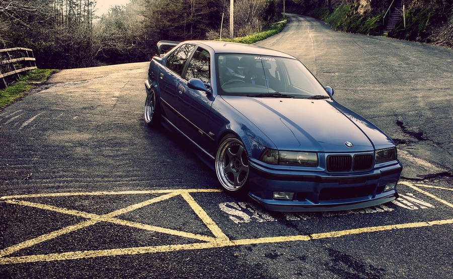 Blue E36 Bmw Laptop Wallpaper