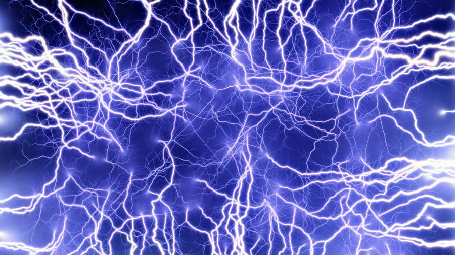 Blue Electricity Close-up Wallpaper