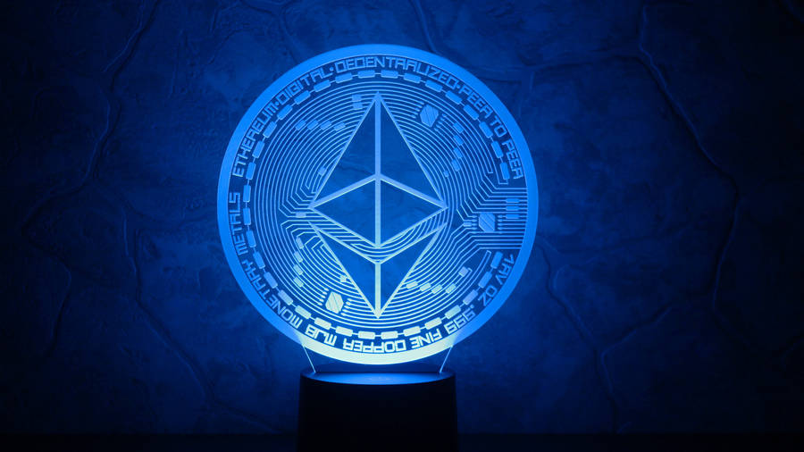 Blue Ethereum Trophy Wallpaper