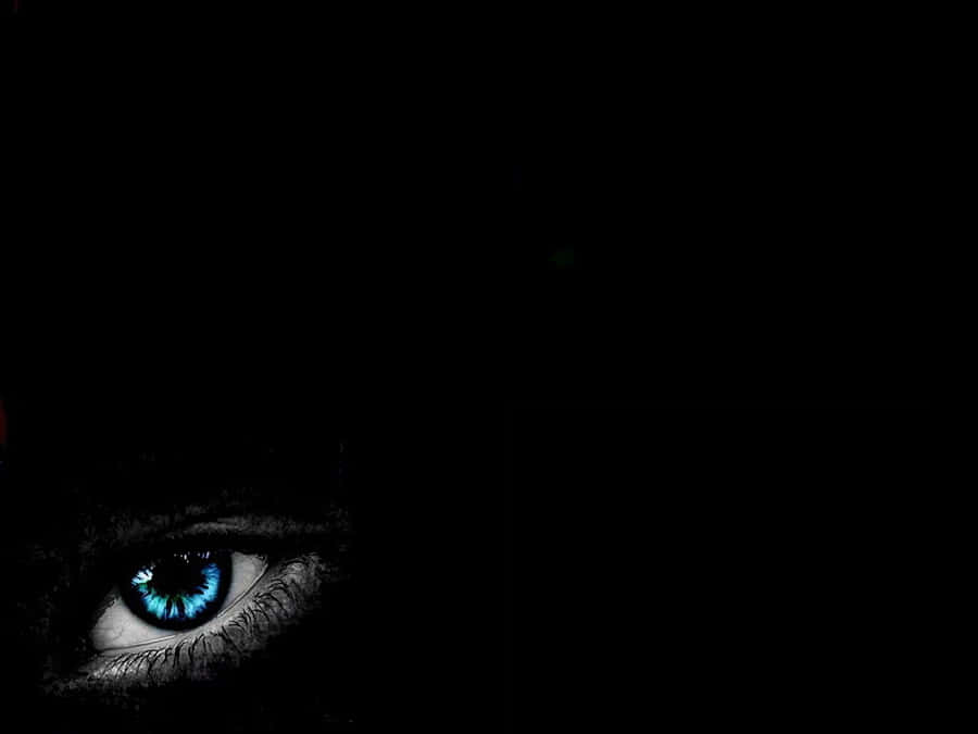 Blue Eyes In The Dark Wallpaper