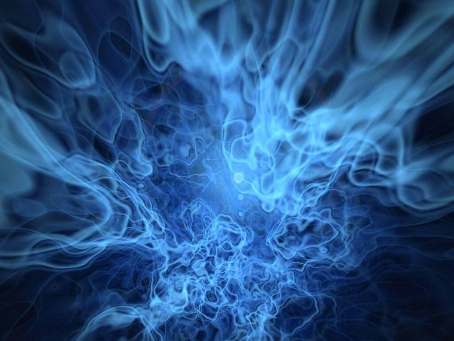 Blue Flame Aura Wallpaper