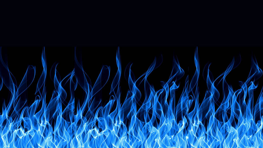 Blue Flames Fire Wallpaper