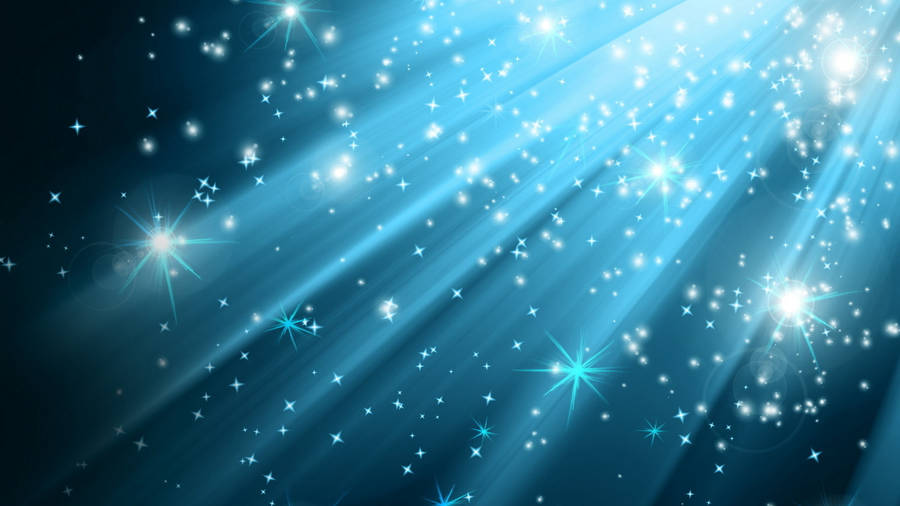 Blue Glitter And Sparkles Wallpaper