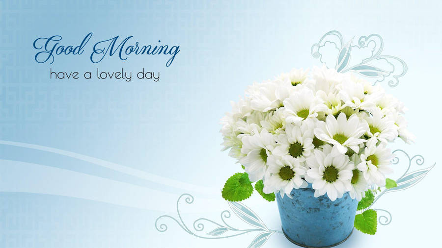 Blue Good Morning Hd Wallpaper