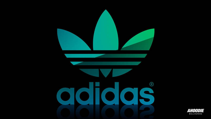 Blue Green Adidas Logo Wallpaper