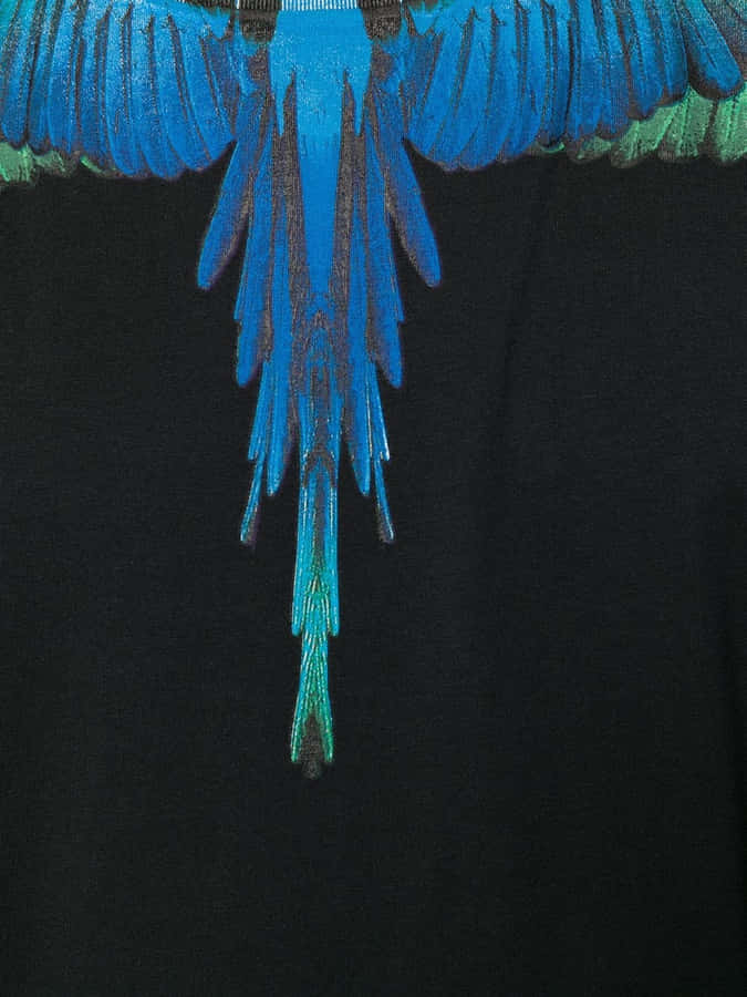 Blue Green Wings By Marcelo Burlon Wallpaper
