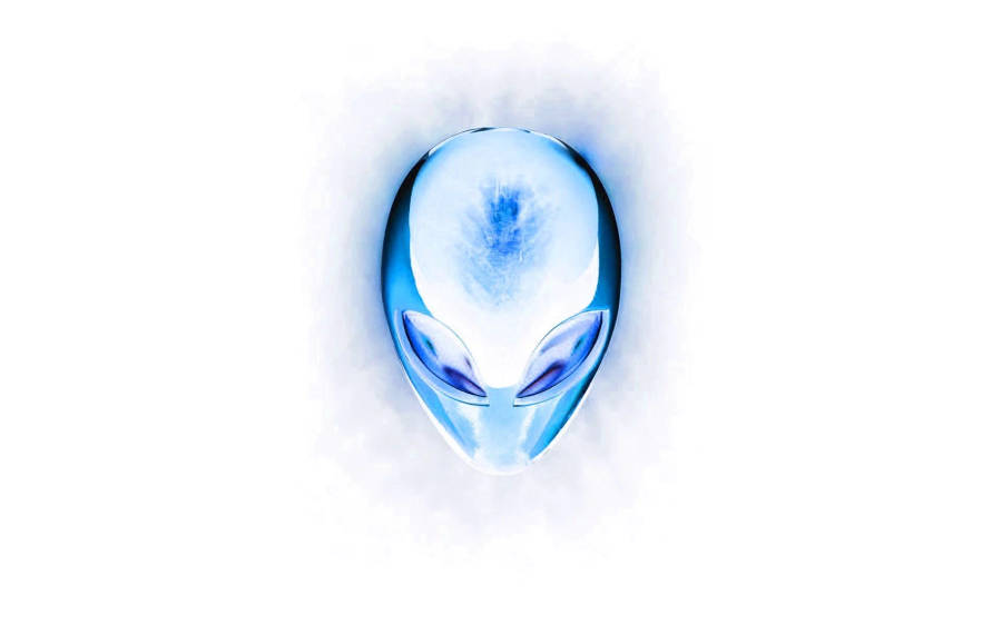 Blue Head White Alienware Wallpaper
