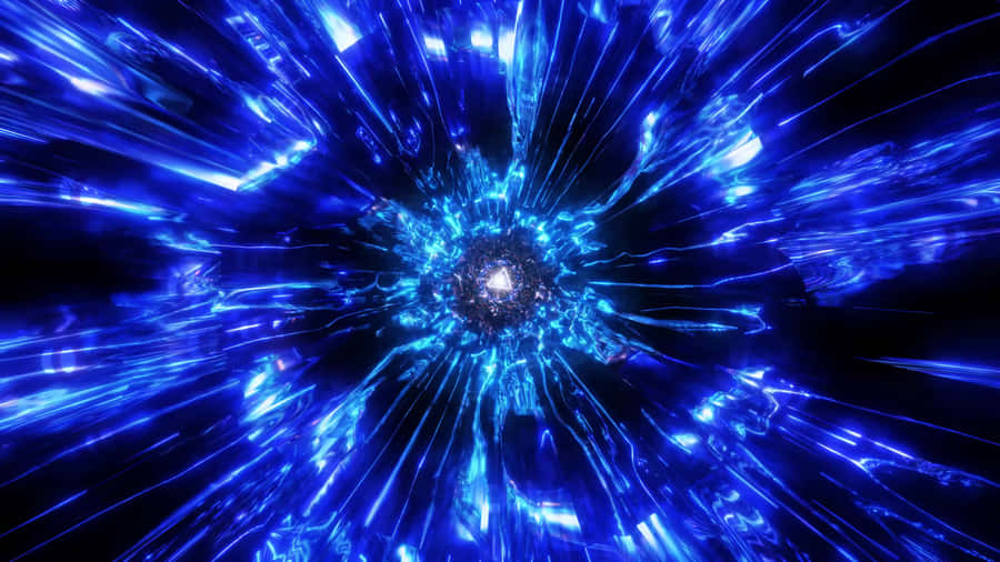 Blue Light Burst Animation Wallpaper