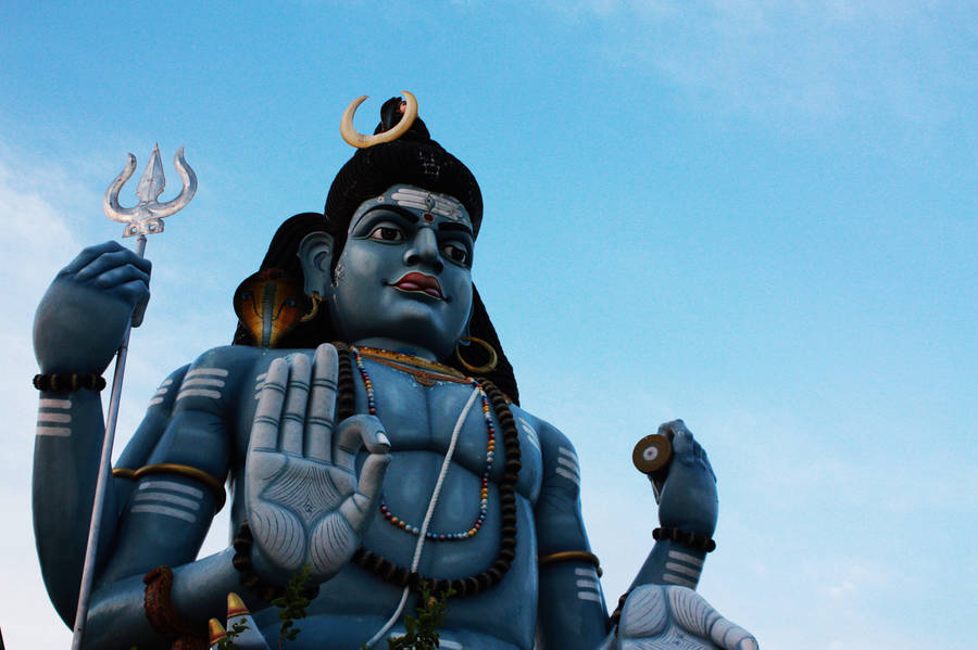 Blue Lord Shiva Wallpaper