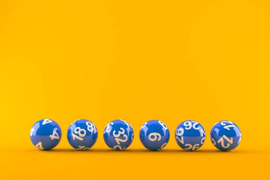 Blue Lottery Balls Wallpaper