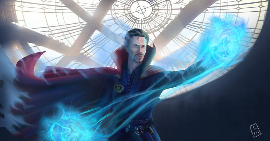 Blue Magic Superhero Doctor Strange Wallpaper